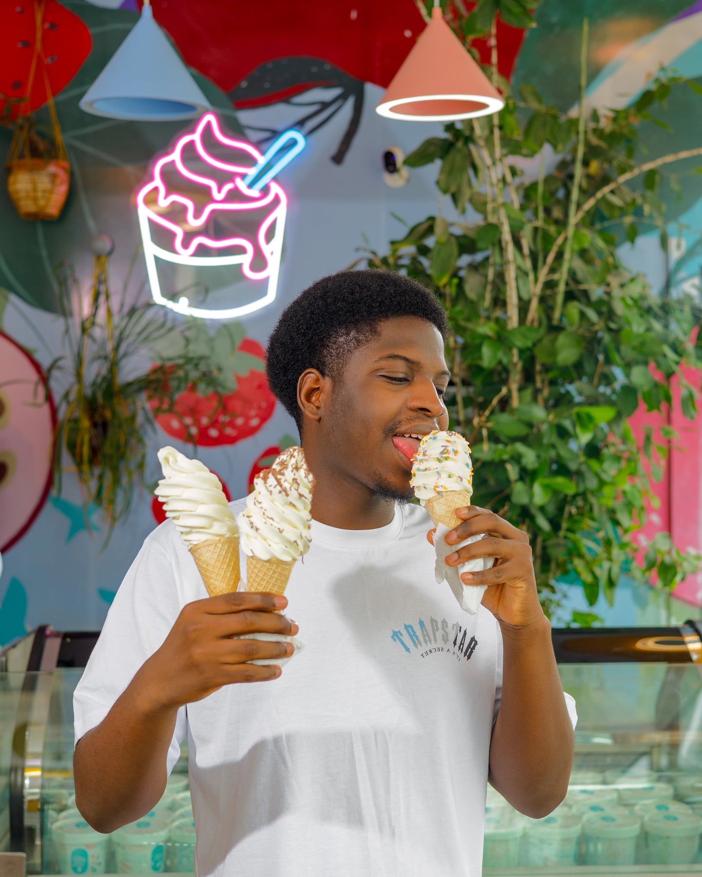 Soft serve ice-cream cup