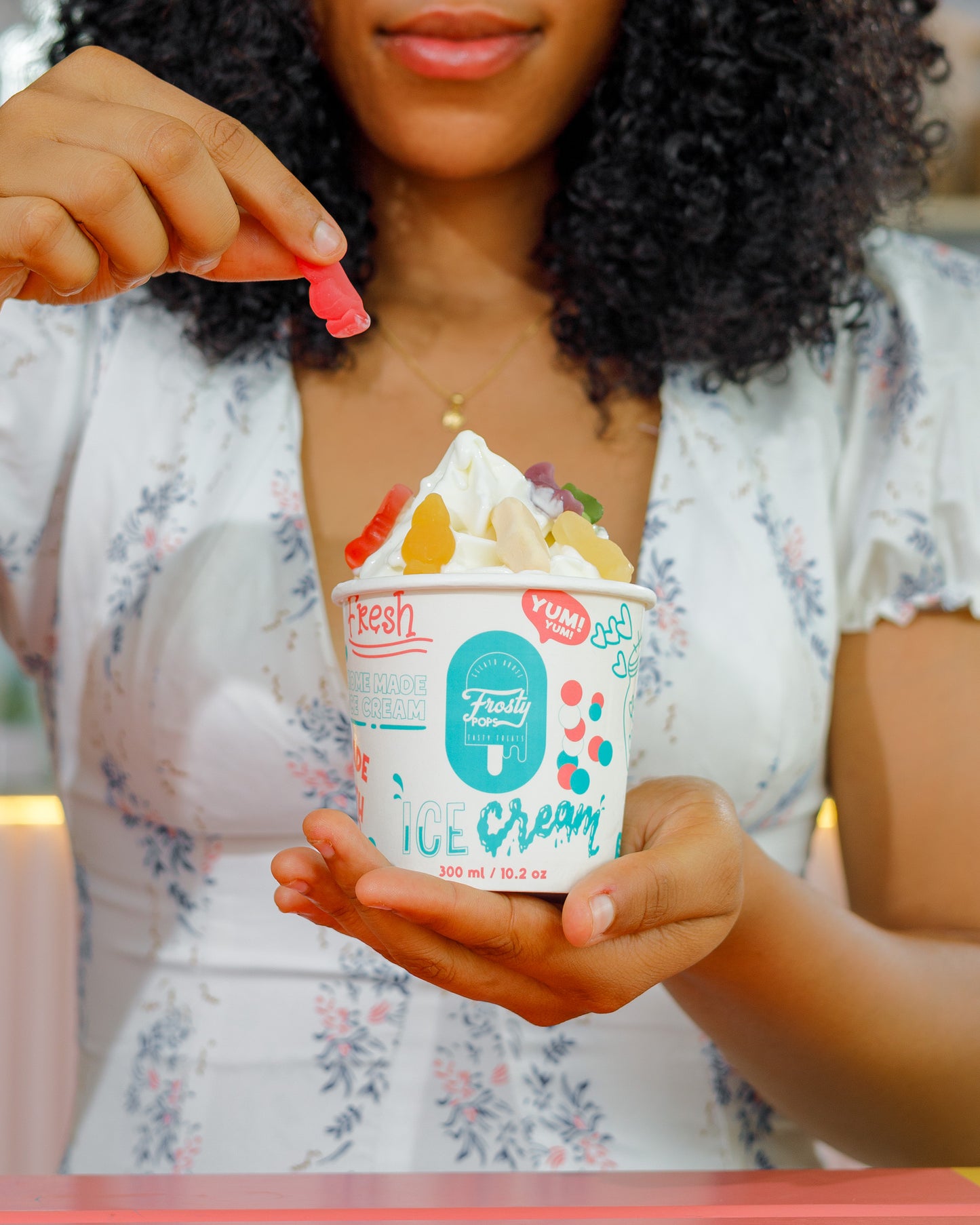 Soft serve ice-cream cup