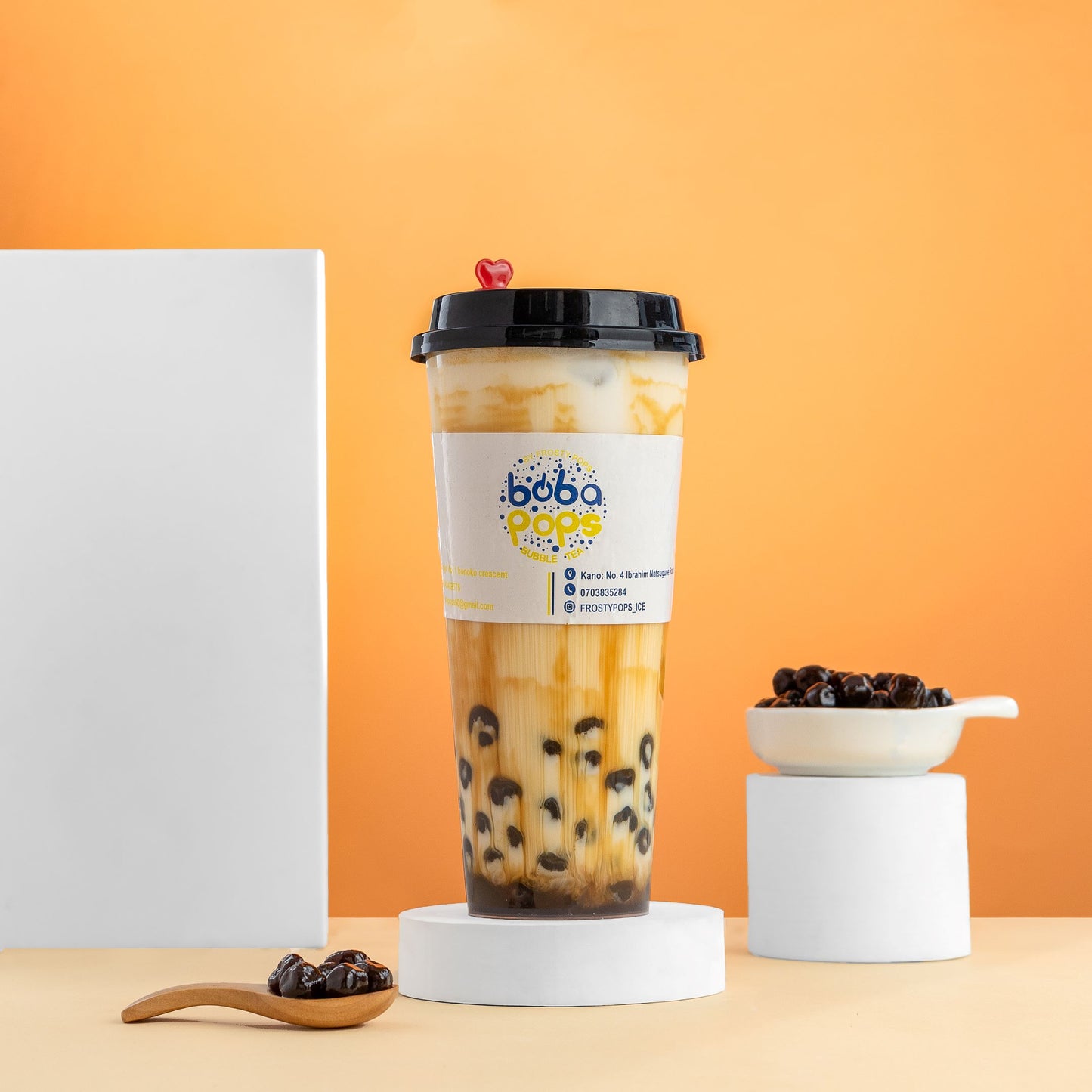 Salted caramel (milk tea)